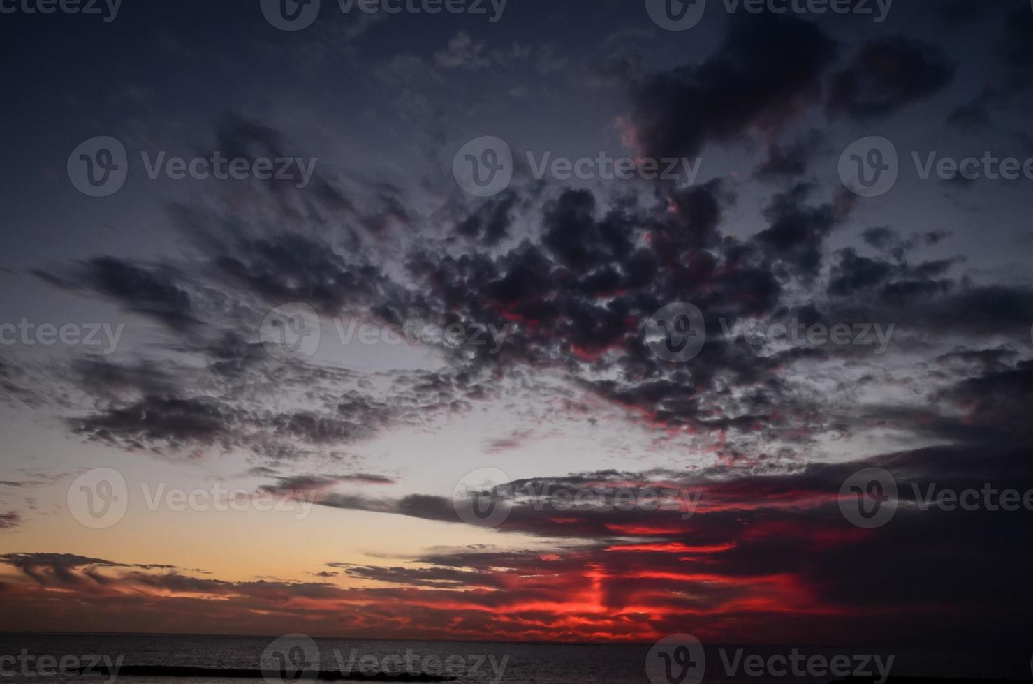 Colourful sky at sunset photo