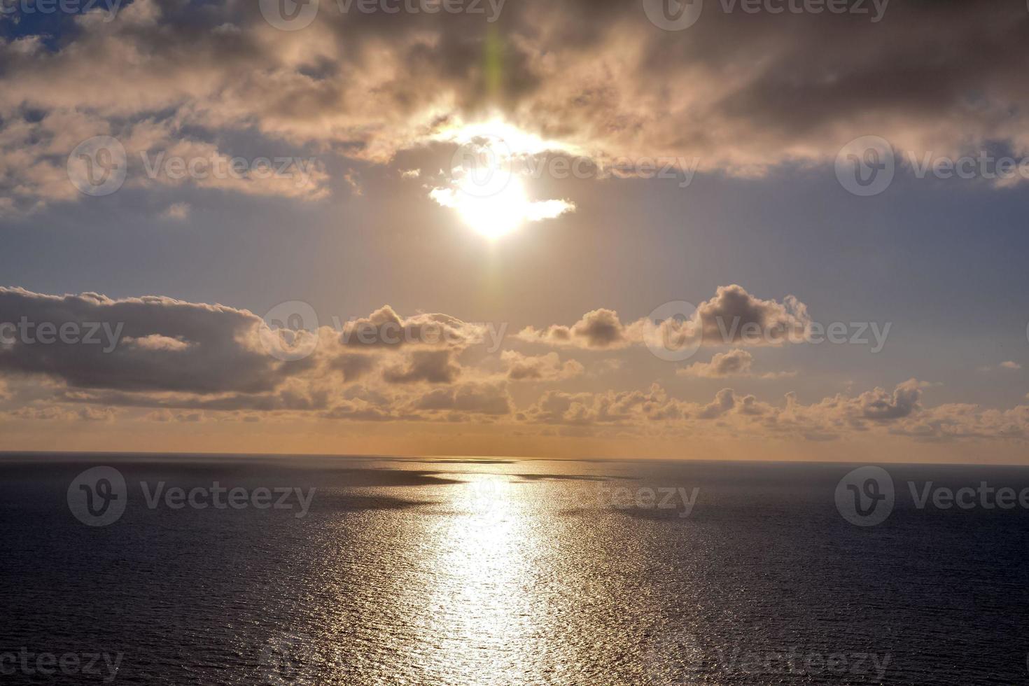 vista escénica del atardecer foto