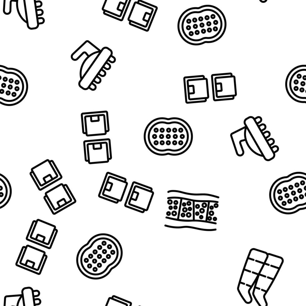 Cellulite Combat Tool Vector Seamless Pattern