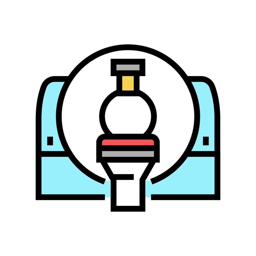 mri medicine machine color icon vector illustration