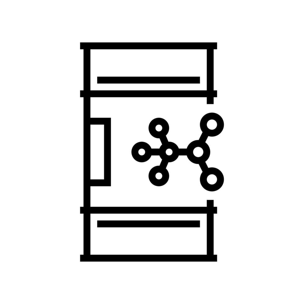 nitromethane barrel line icon vector illustration