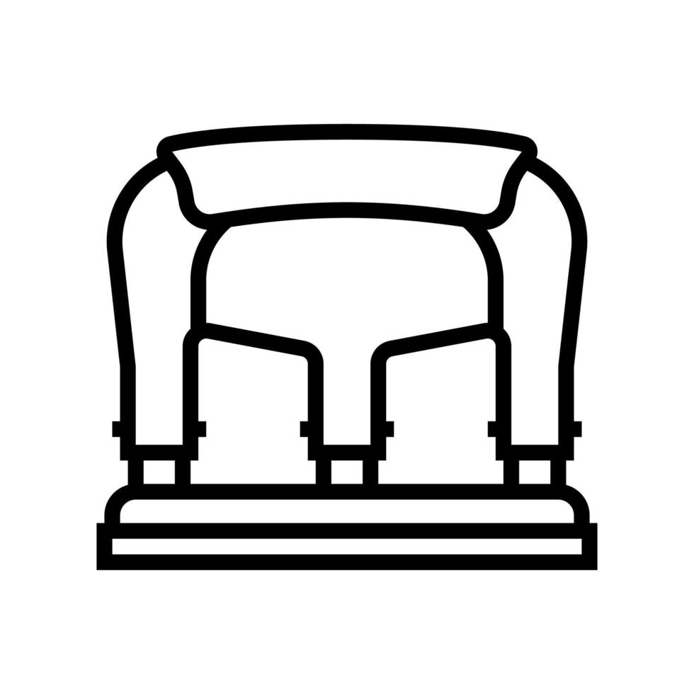 three-hole punch line icon vector illustration