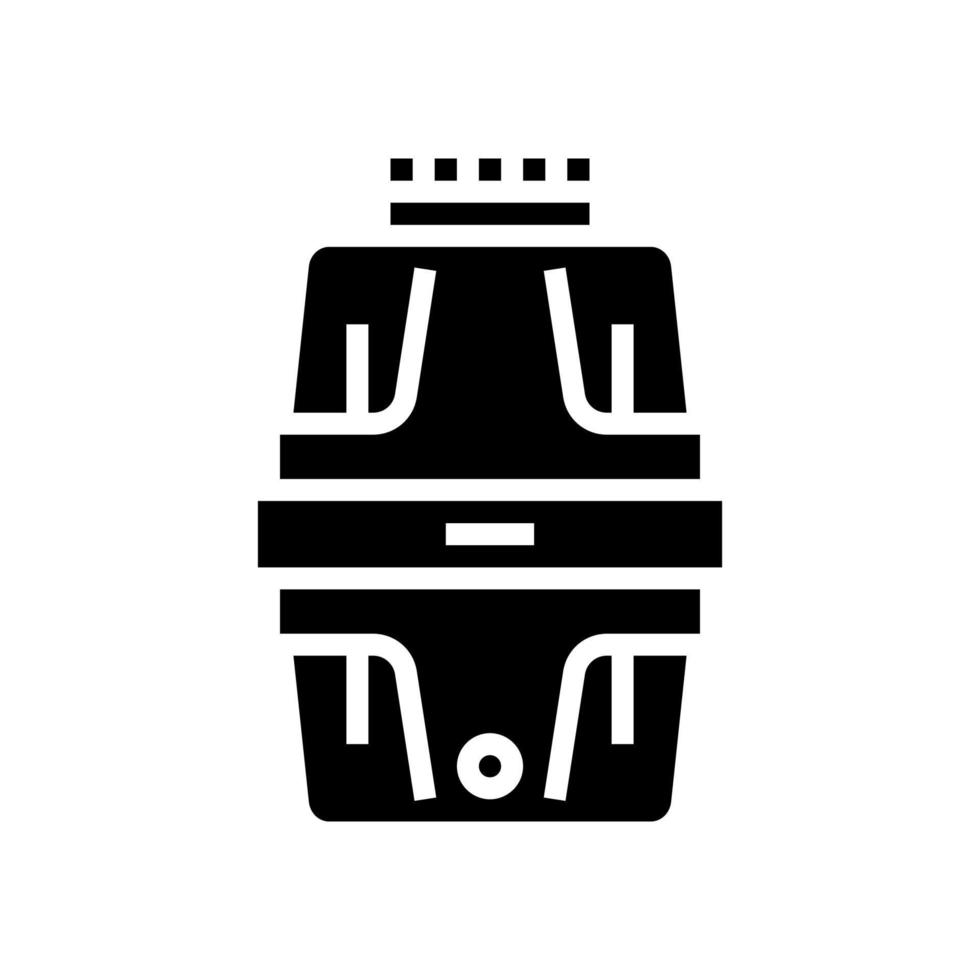 garbage disposal glyph icon vector illustration