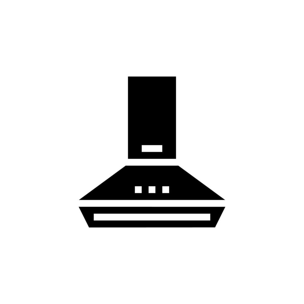 cooker hood glyph icon vector illustration