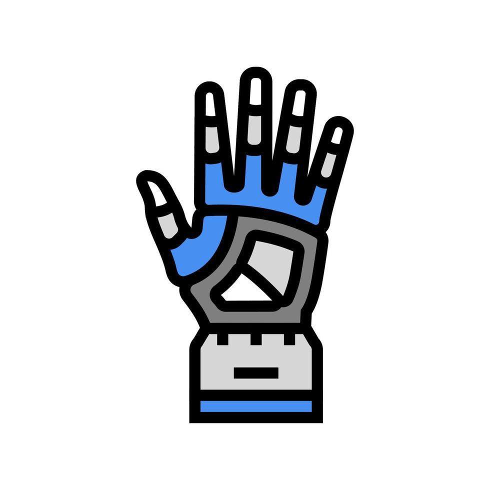 hand robot color icon vector illustration