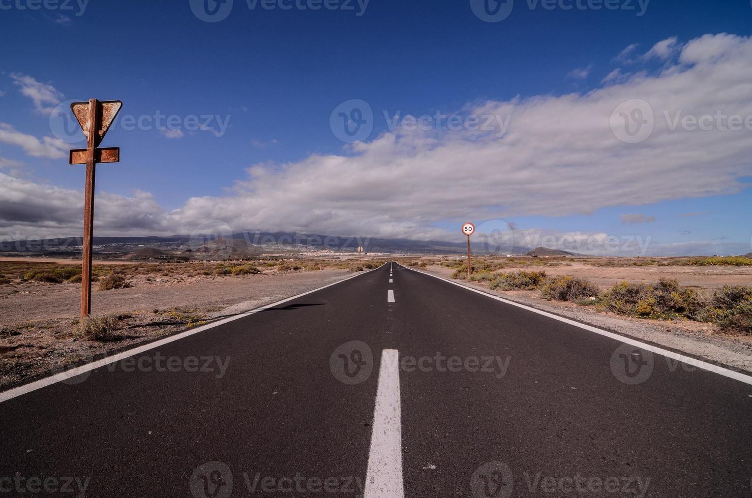 Scenic road view photo