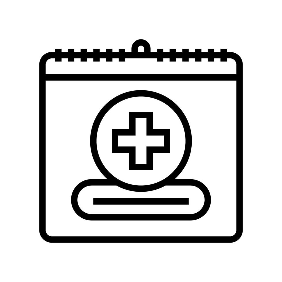 world red cross day line icon vector illustration