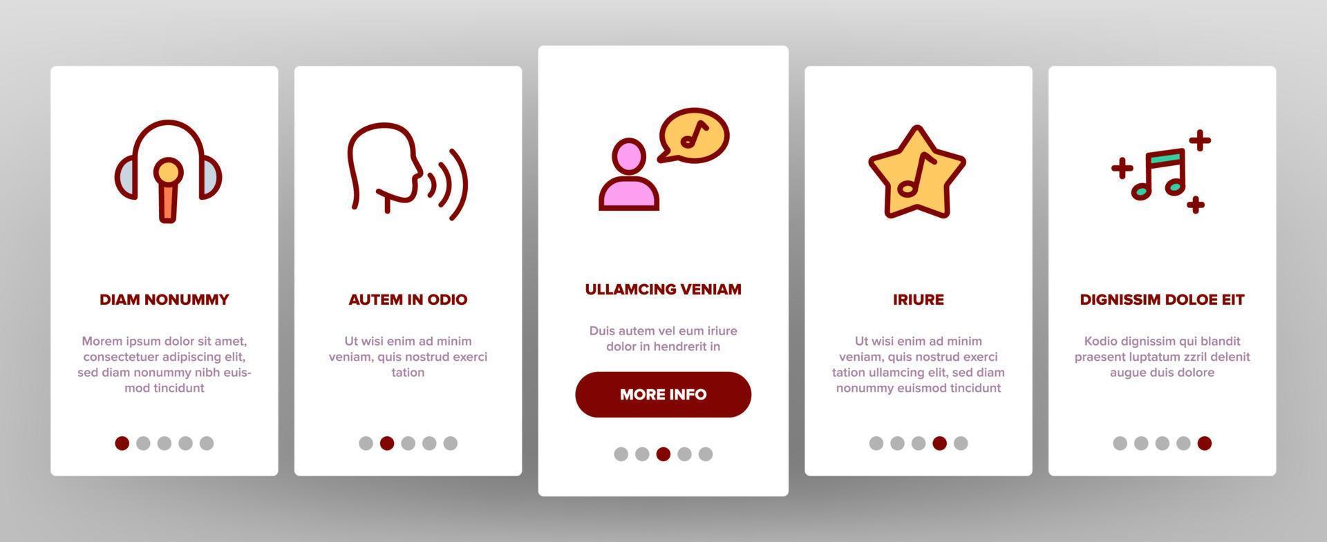 Color Different Singing Vector Onboarding