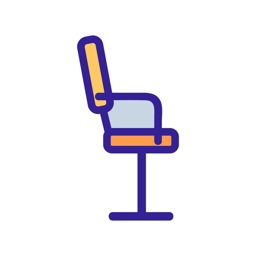chair icon vector. Isolated contour symbol illustration vector