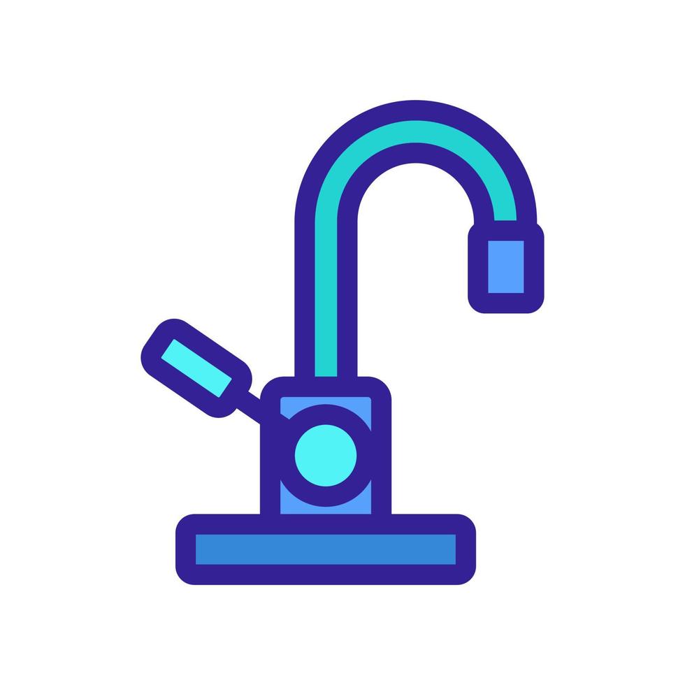 Water mixer icon vector. Isolated contour symbol illustration vector