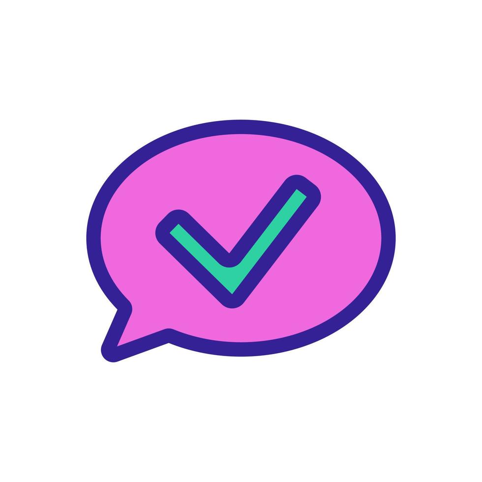 read message icon vector. Isolated contour symbol illustration vector
