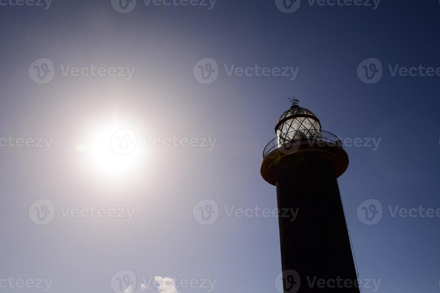 vista de un faro foto