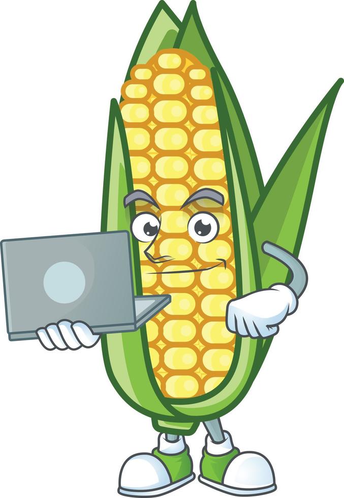 Cartoon Corn Sweet Vector