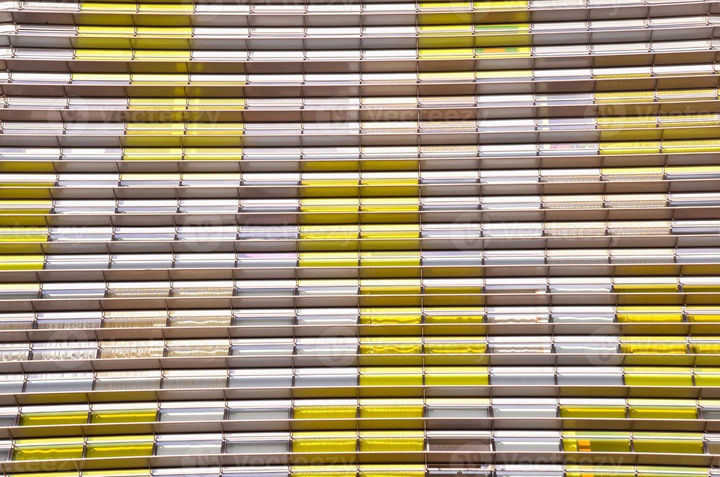 Modern building windows close-up photo
