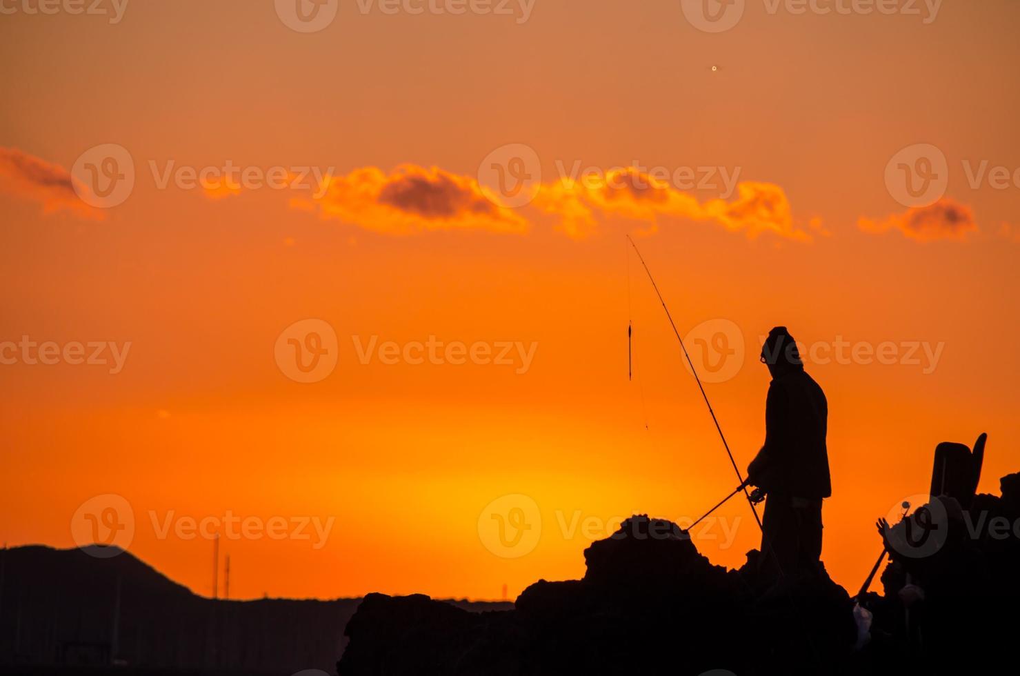 Colourful sky at sunset photo