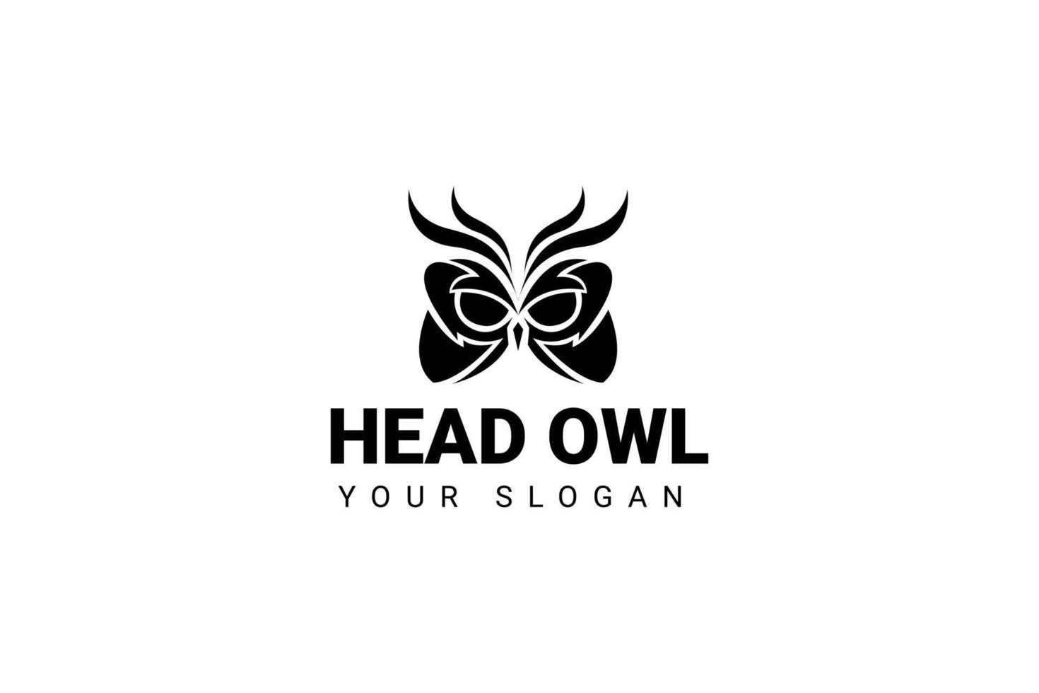 Owl Logo - Vector Illustration. Emblem Design