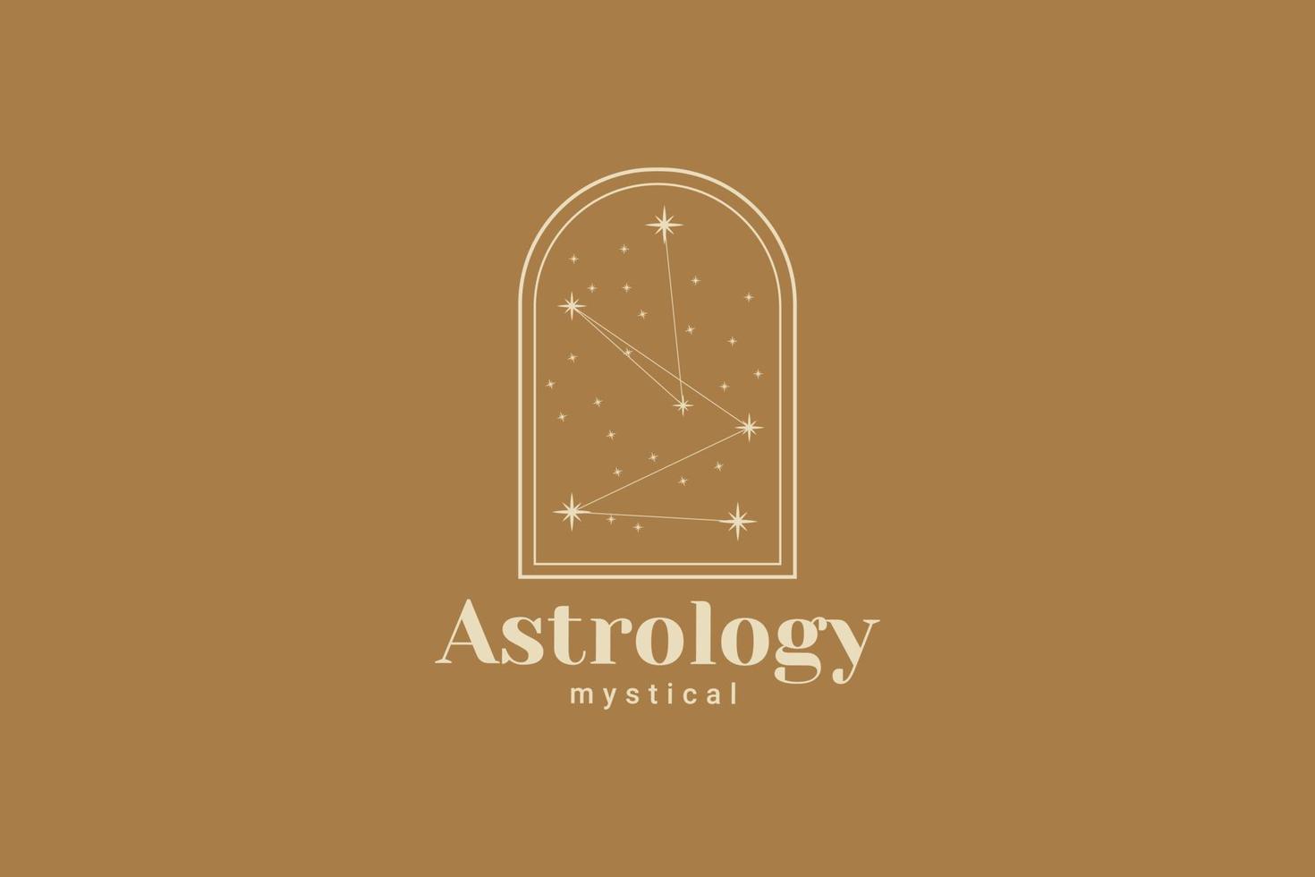 Born Of Star Abstract Gold Vector Logo Design