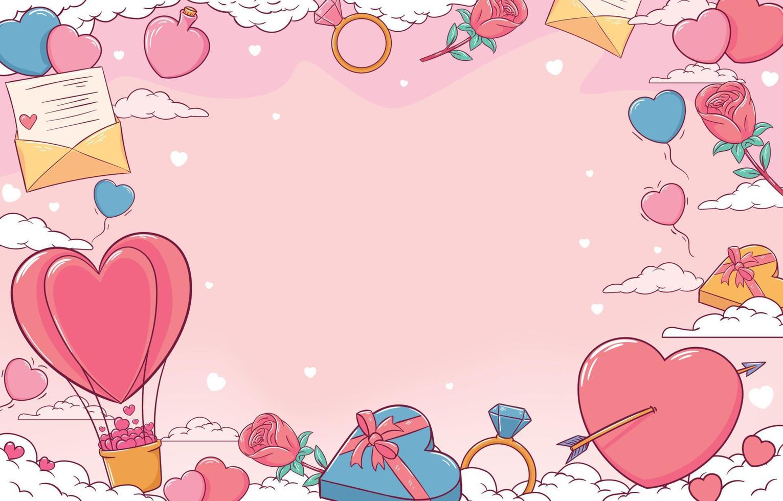 Valentine's Day Background vector