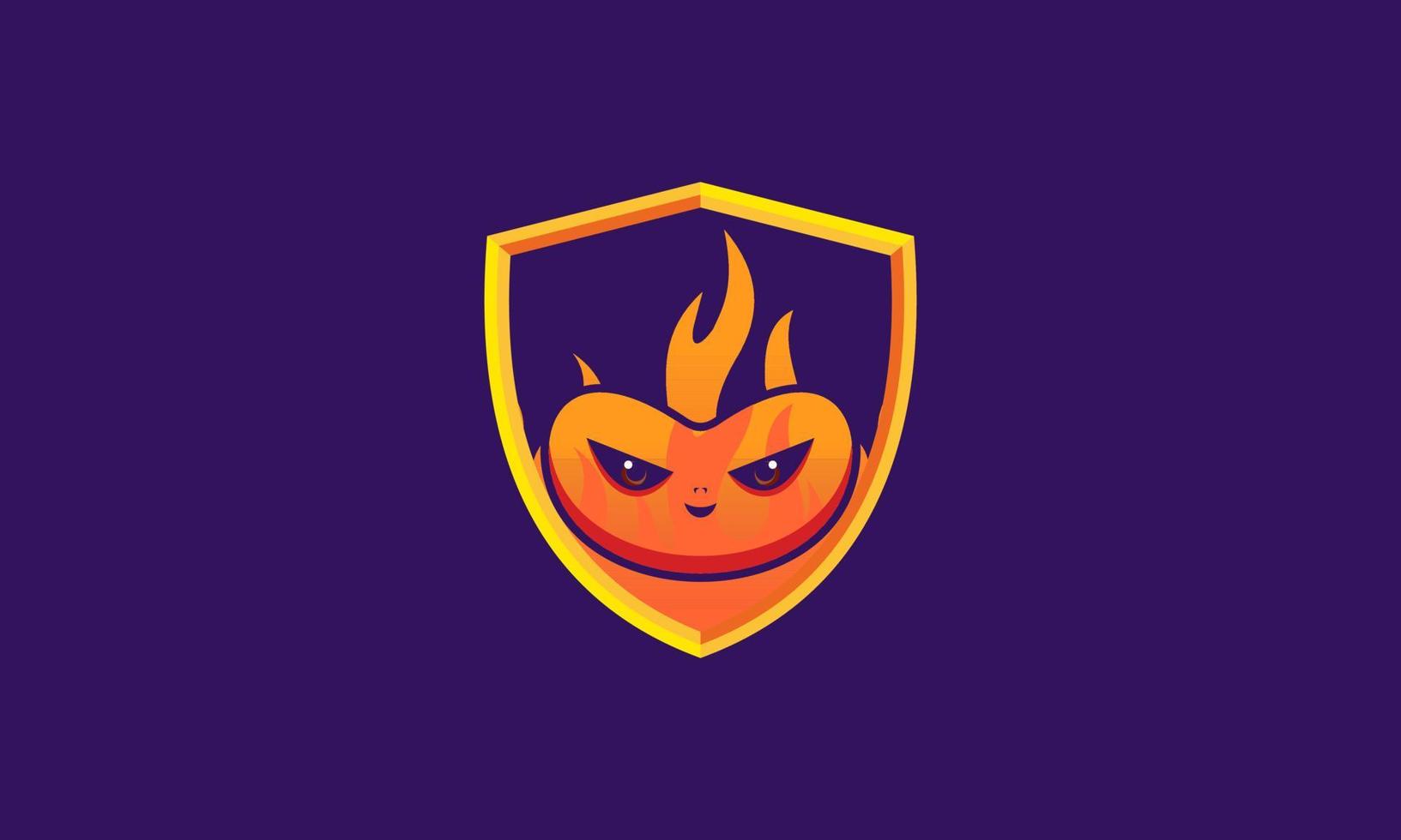 vector de plantilla de logotipo de juego de fuego