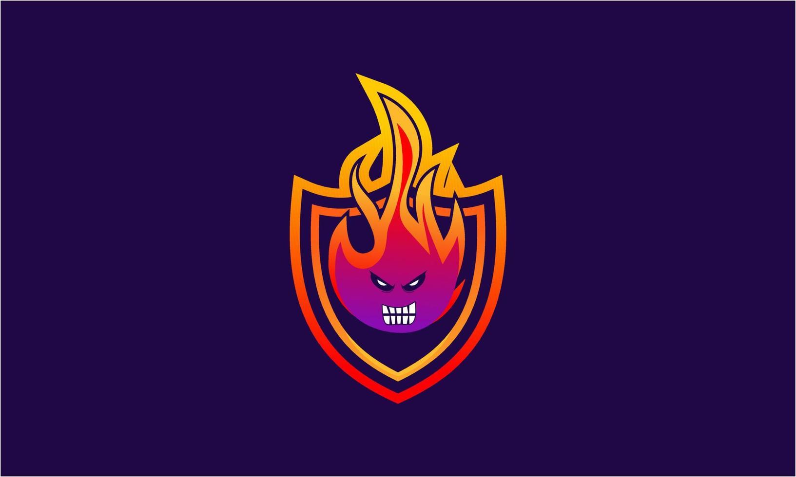 Fire gaming logo template vector 18857782 Vector Art at Vecteezy