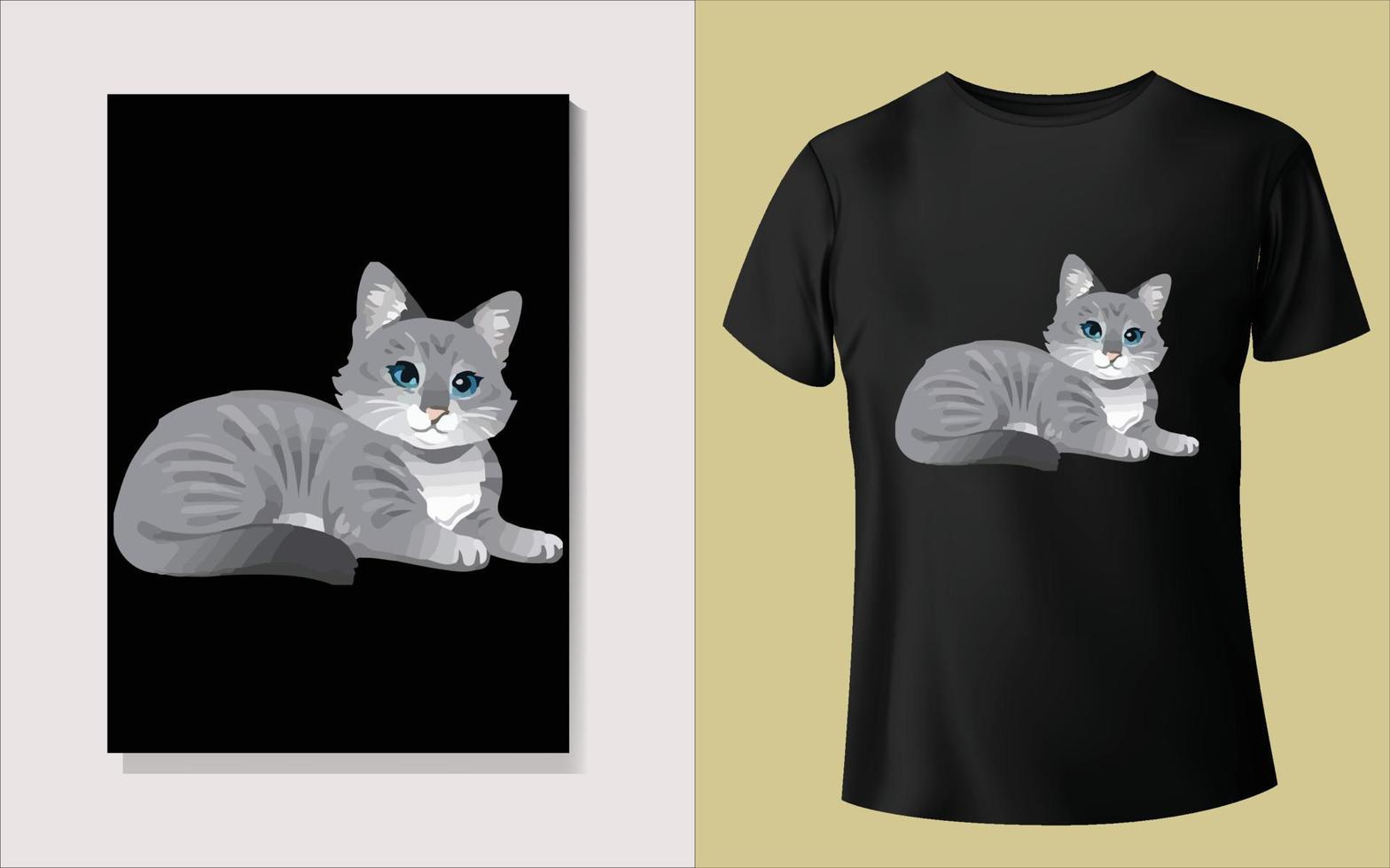 lindo diseño de camiseta de animales vector