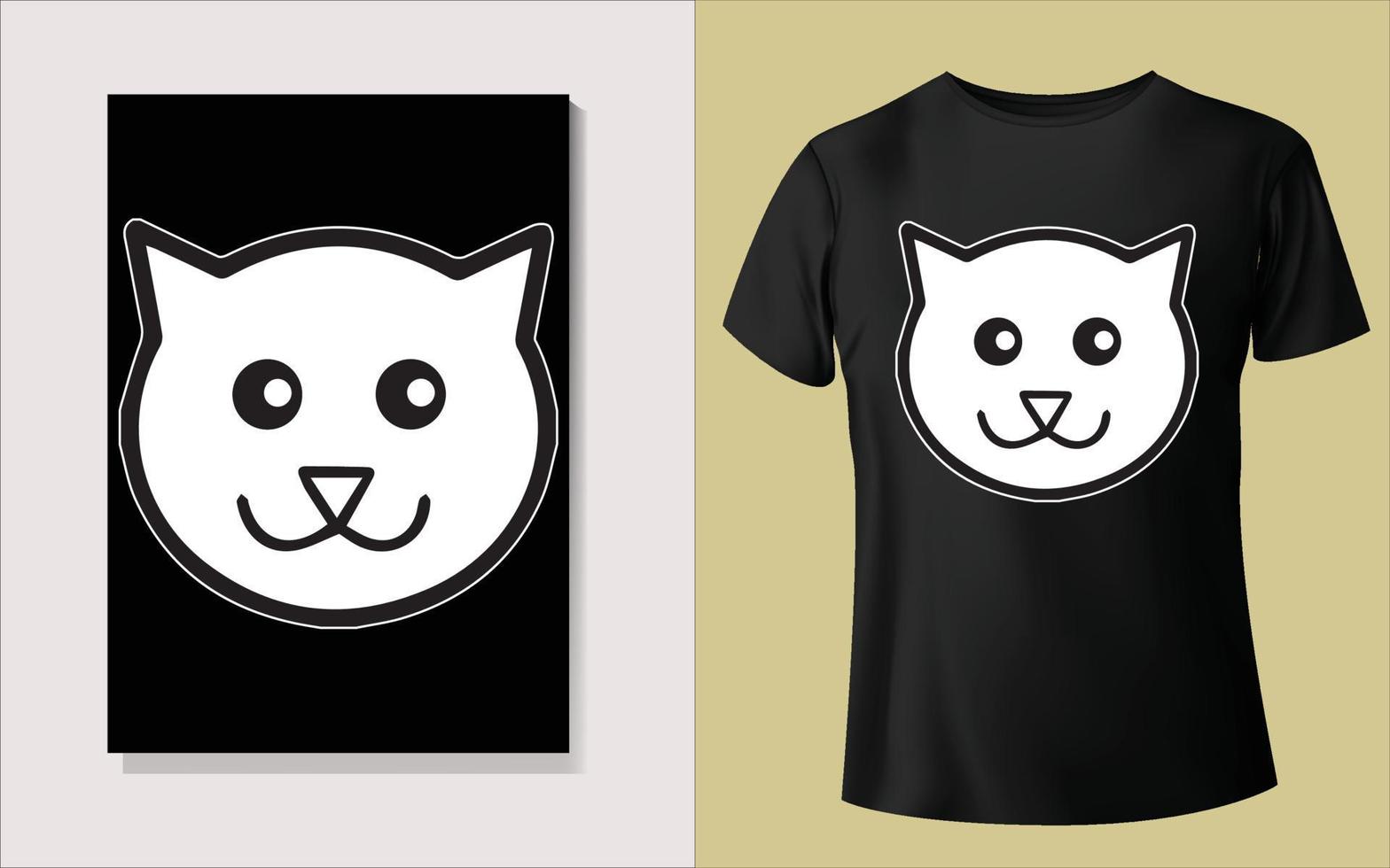 lindo diseño de camiseta de animales vector