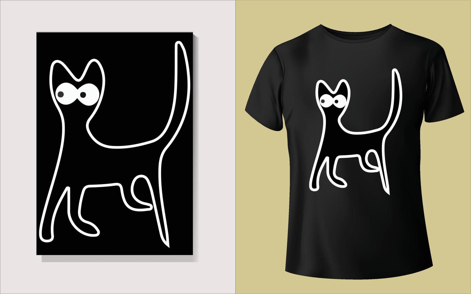 lindo diseño de camiseta de animales vector