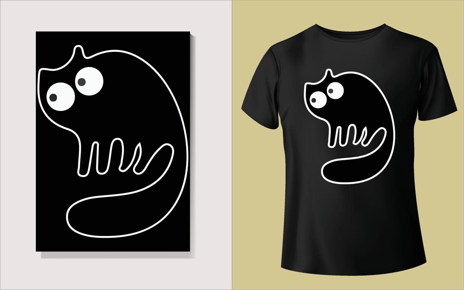 lindo diseño de camiseta de animales vector