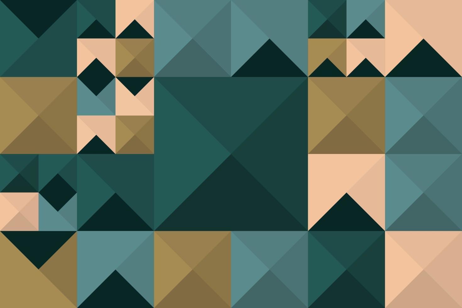 Abstract spike geoemtric triangle mosaic seamless pattern in retro style. Tileable background random composition of geometry shapes vector
