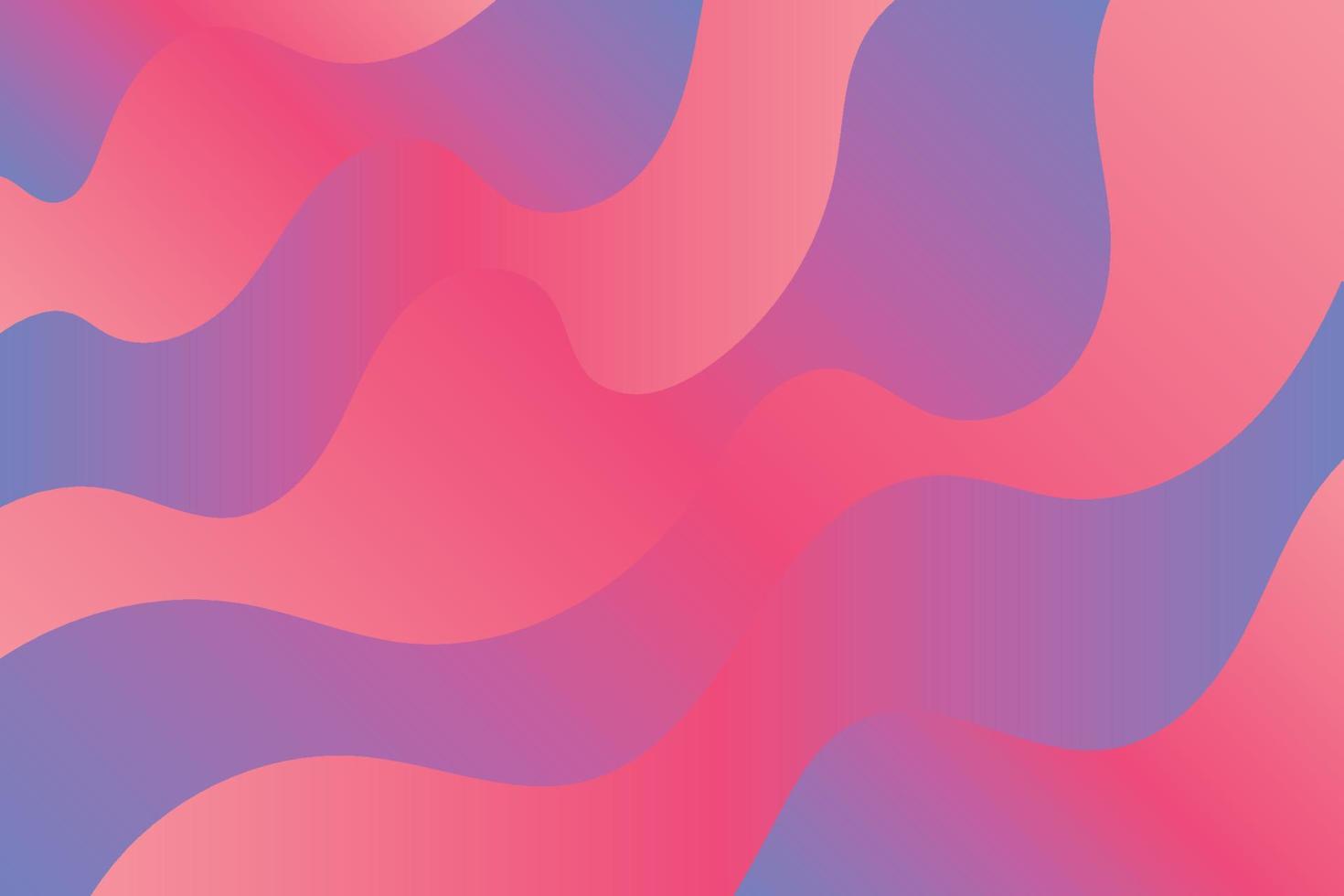 Abstract red, purple and blue rainbow gradient layered waves background vector