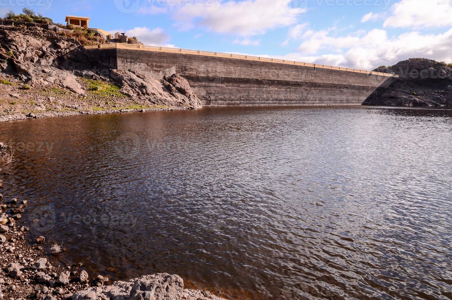 View of a German water dam photo