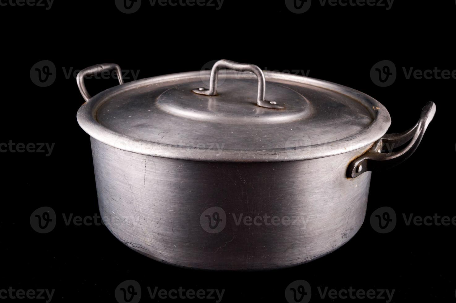 Metal pan close-up photo