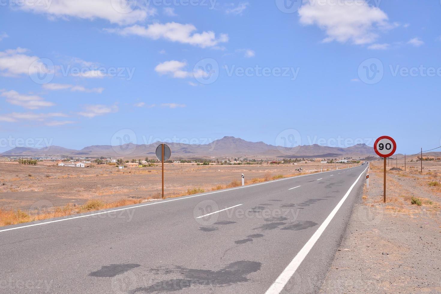 Scenic road view photo