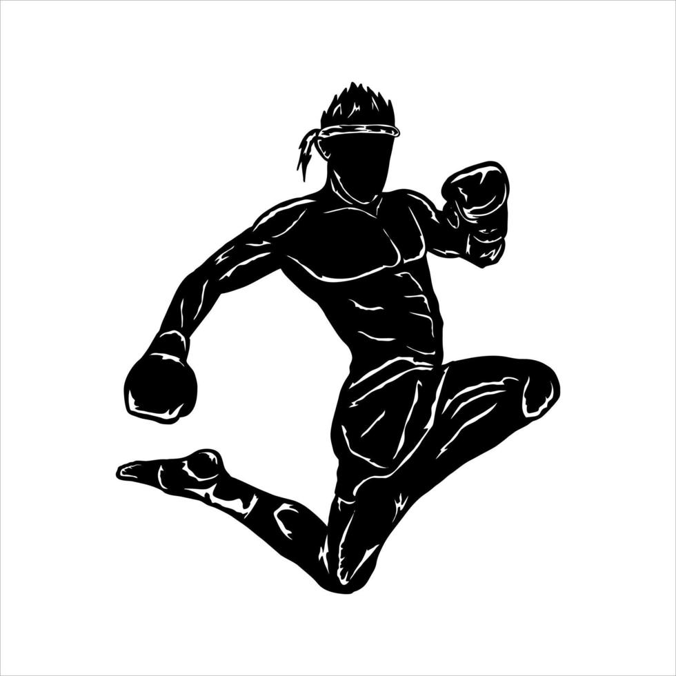 muaythai vector icon