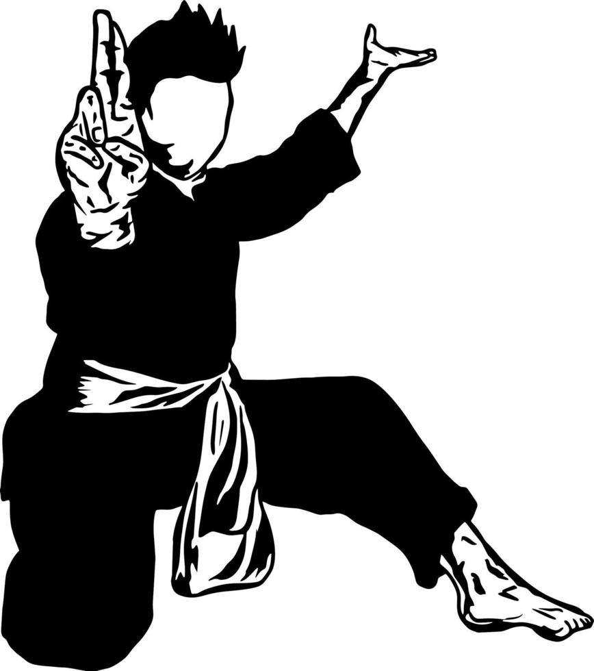 pencak silat vector logo icon
