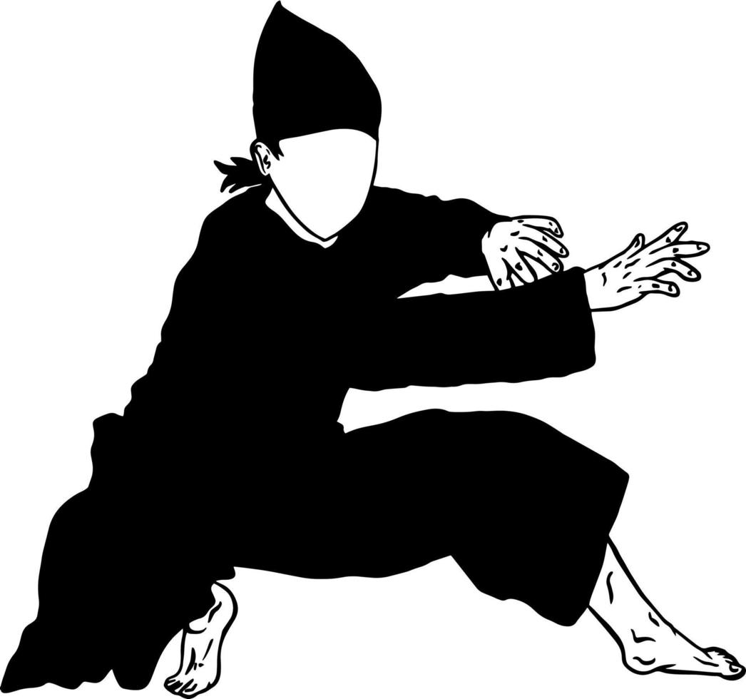 pencak silat vector logo icon