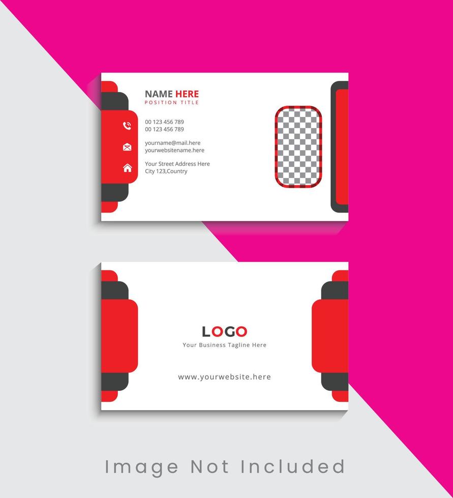 Simple Modern And Creative Business Card Template Design vector