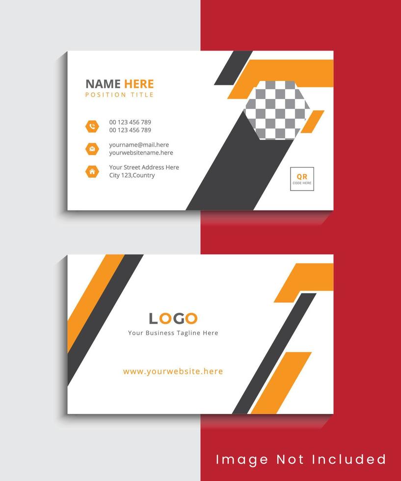 Simple Modern And Creative Business Card Template Design vector
