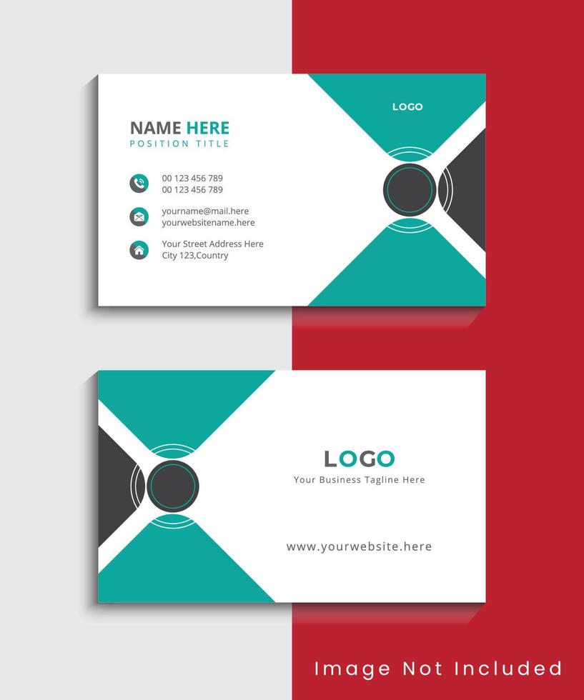 Simple Modern And Creative Business Card Template Design vector