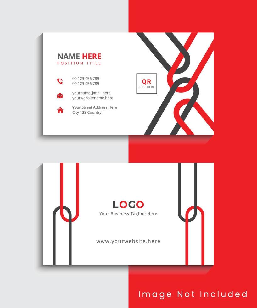 Simple Modern And Creative Business Card Template Design vector