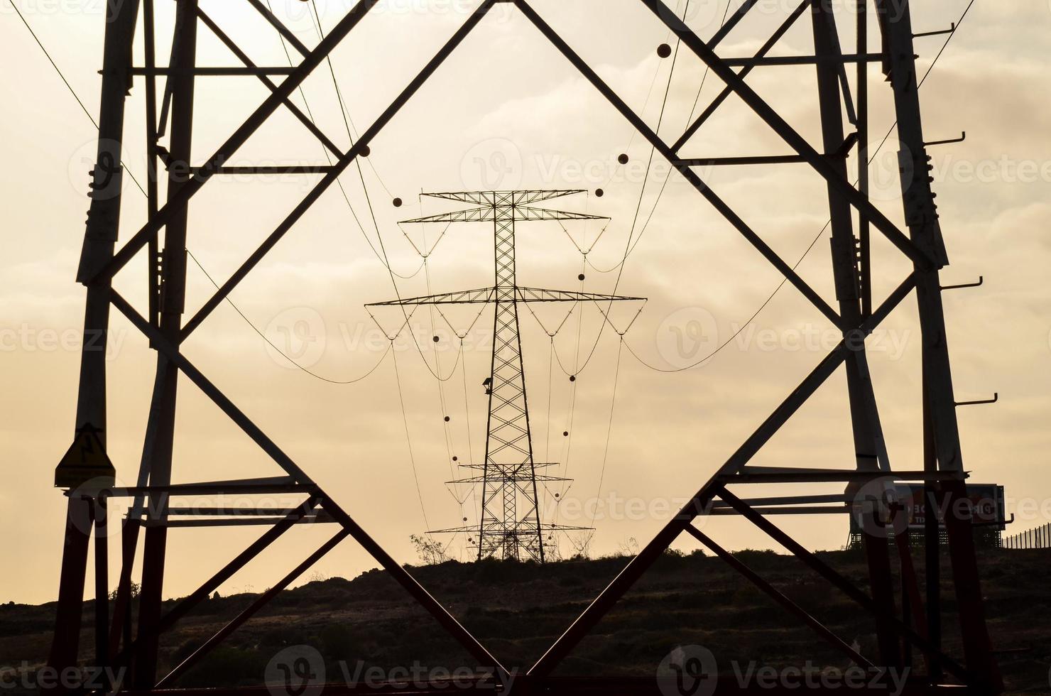 Electric pole view photo