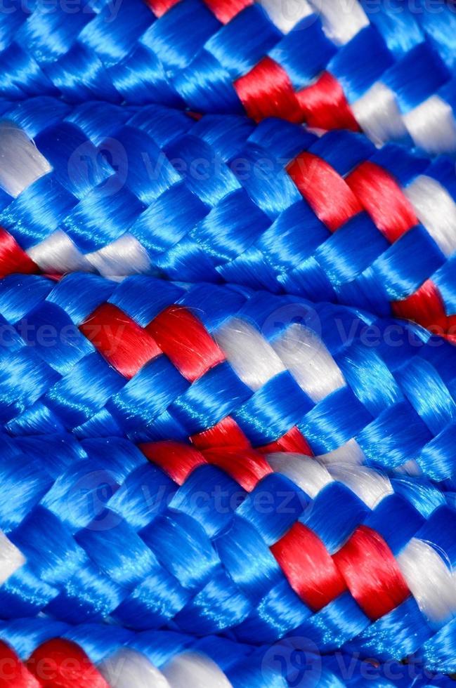 Blue rope close-up photo