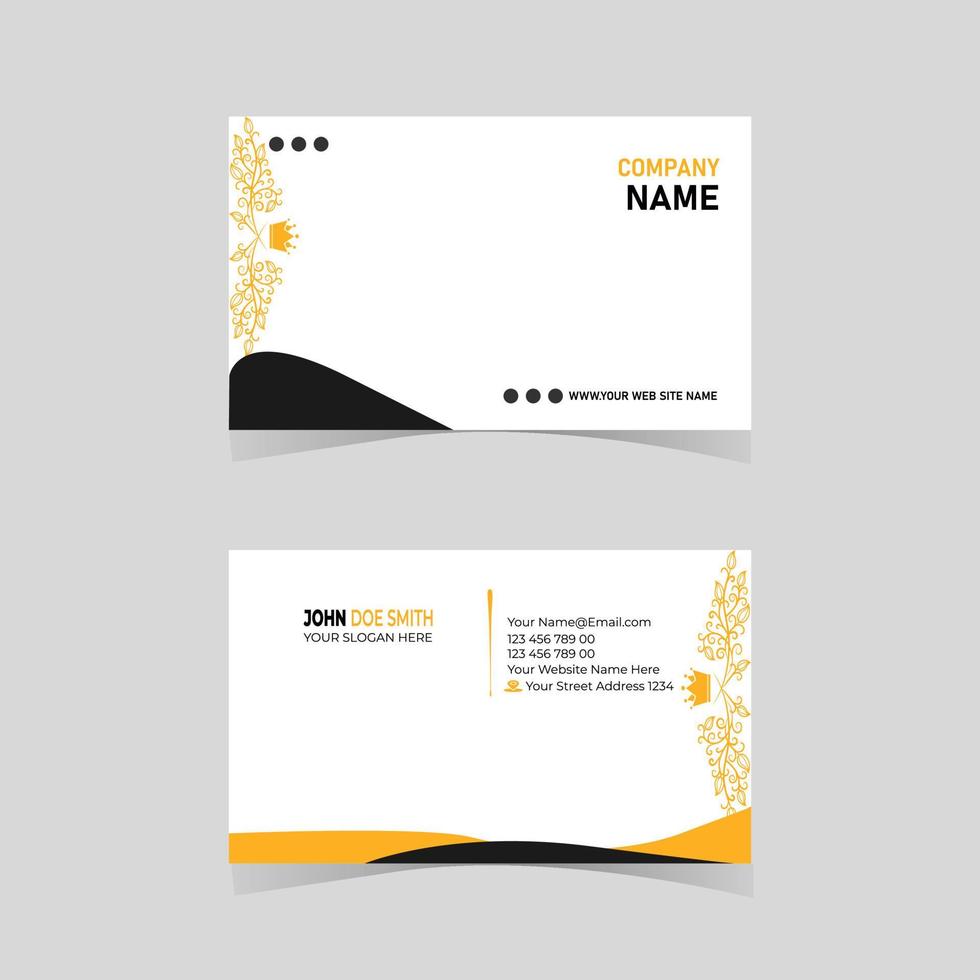 New Minimal Individual Business Card Layout vector