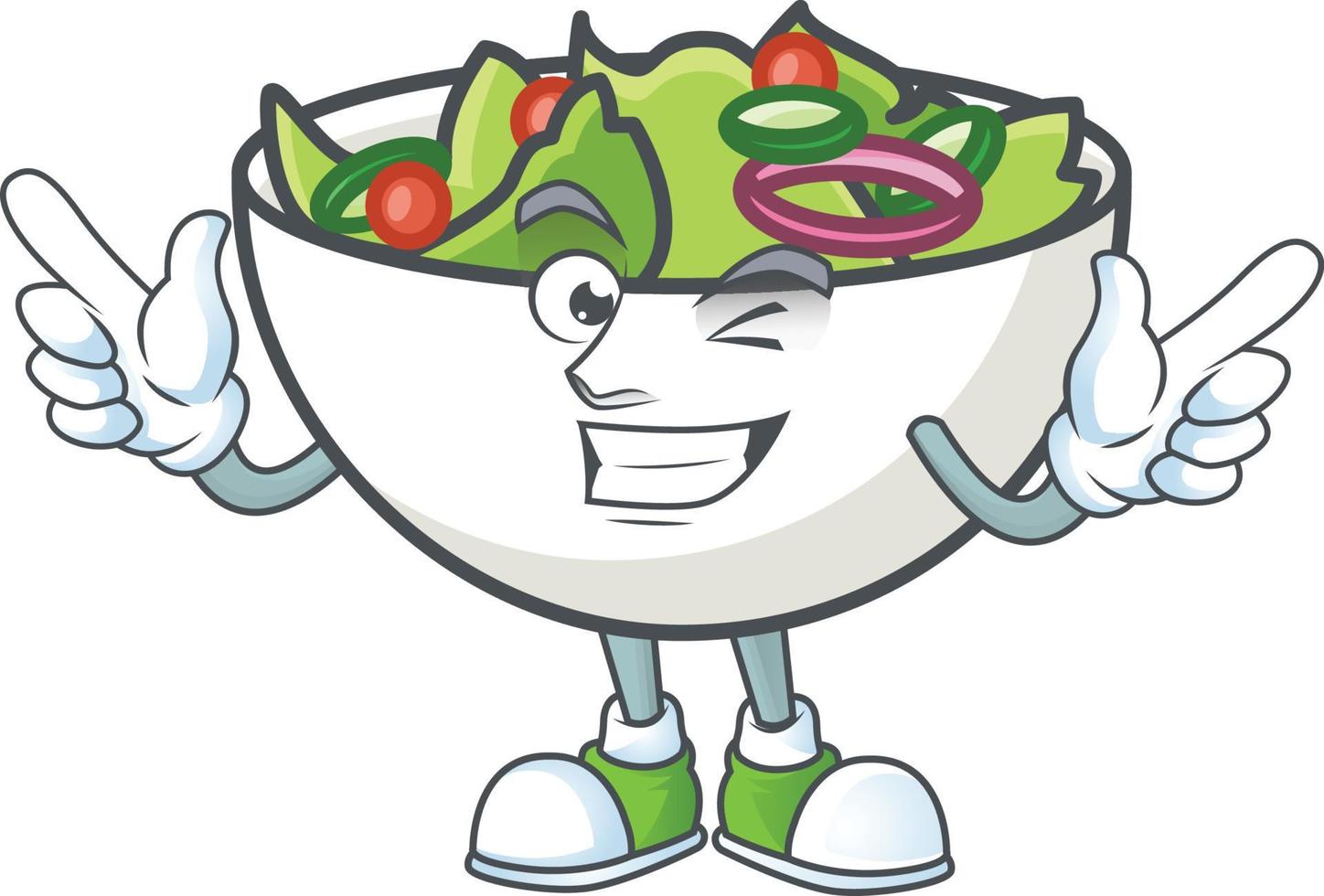 Salad In The a Bowl Vector
