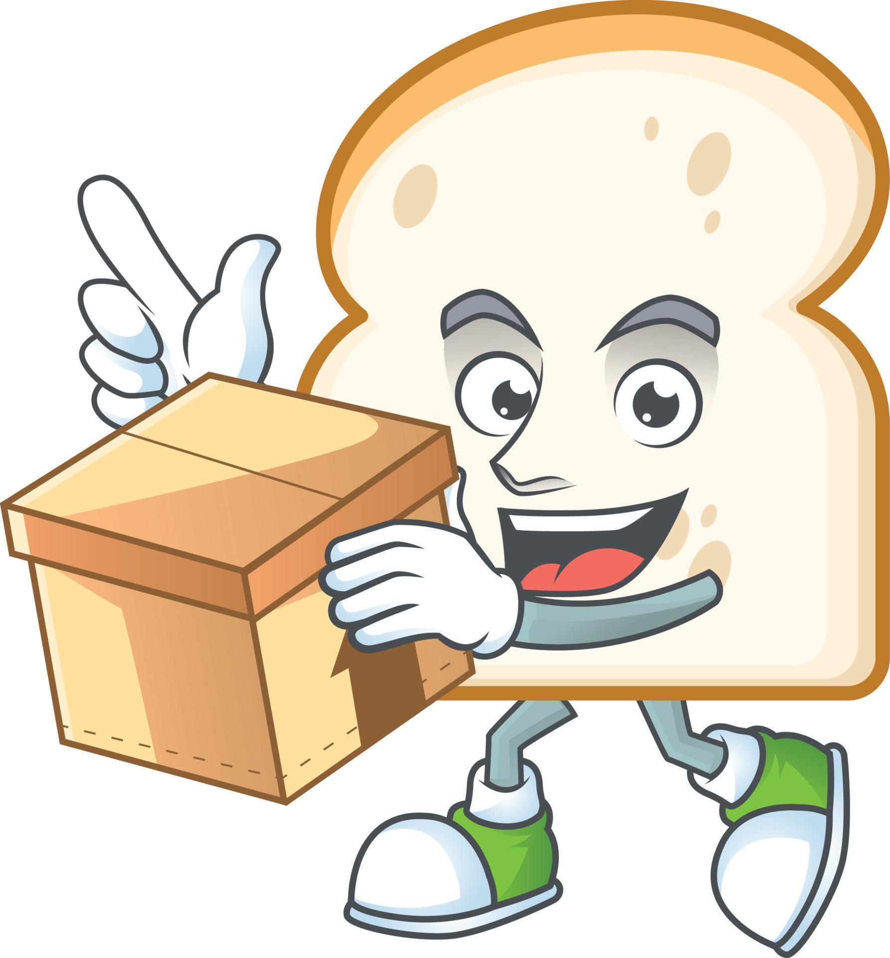 Slice White Bread Vector 18859128 Vector Art at Vecteezy