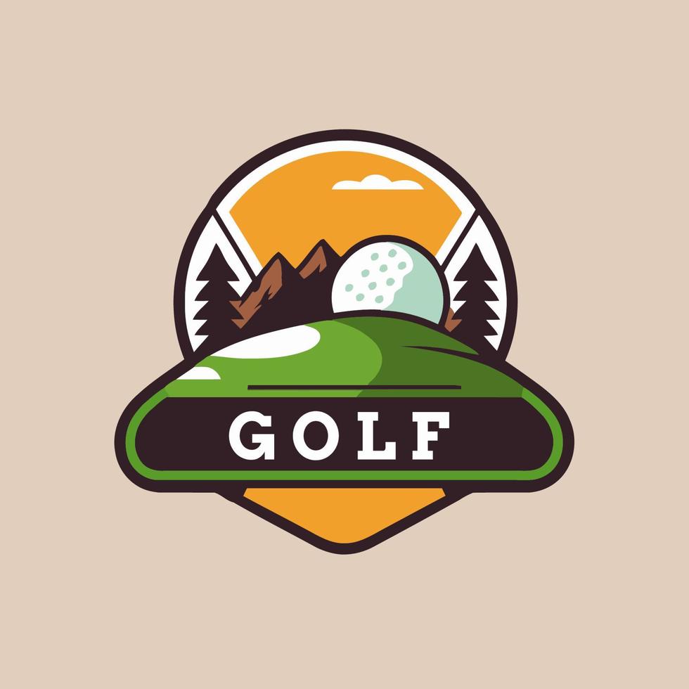 Golf club icons, golf sport symbols, elements and logo vector 18859279