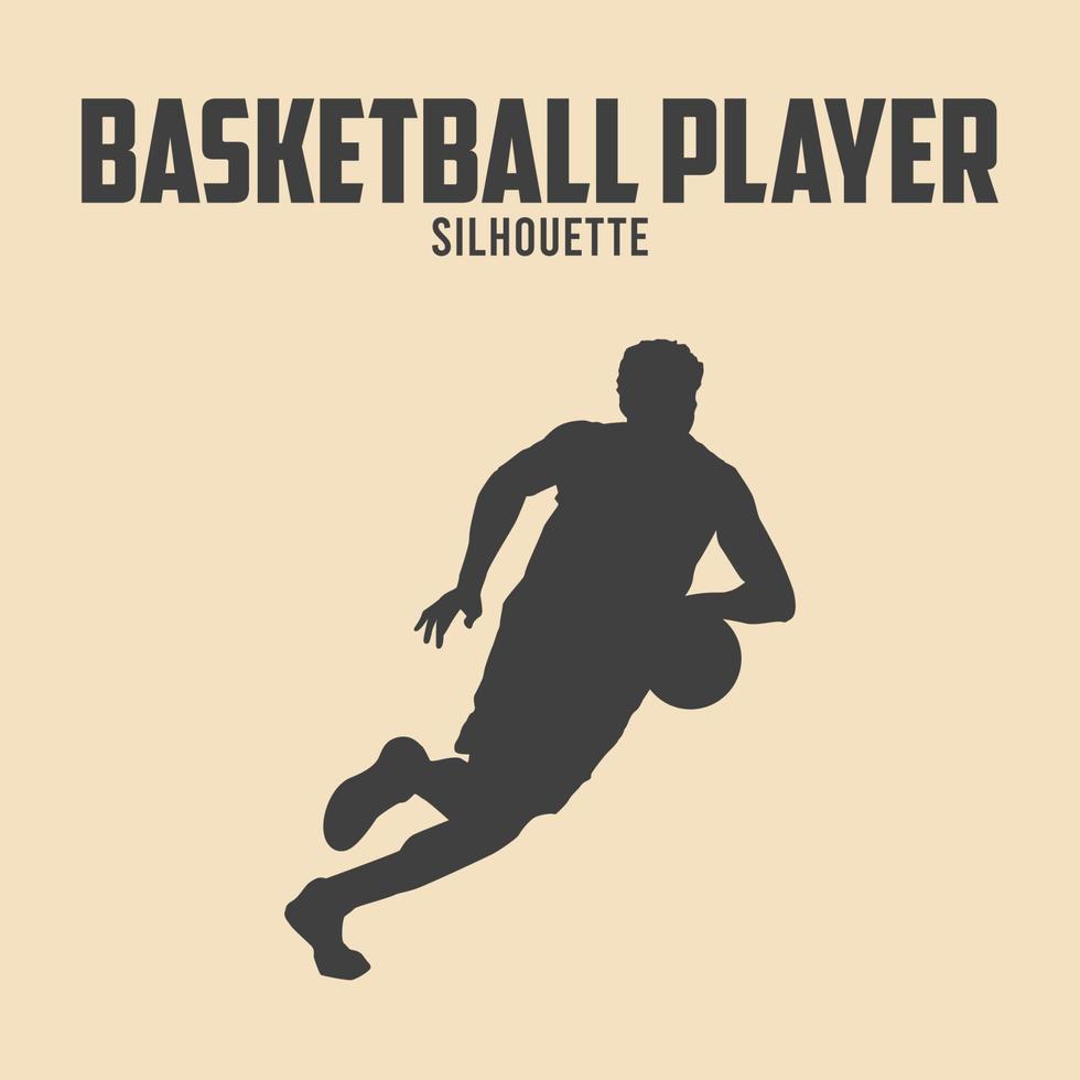 Basketball Silhouette Vector Stock Illustration 10