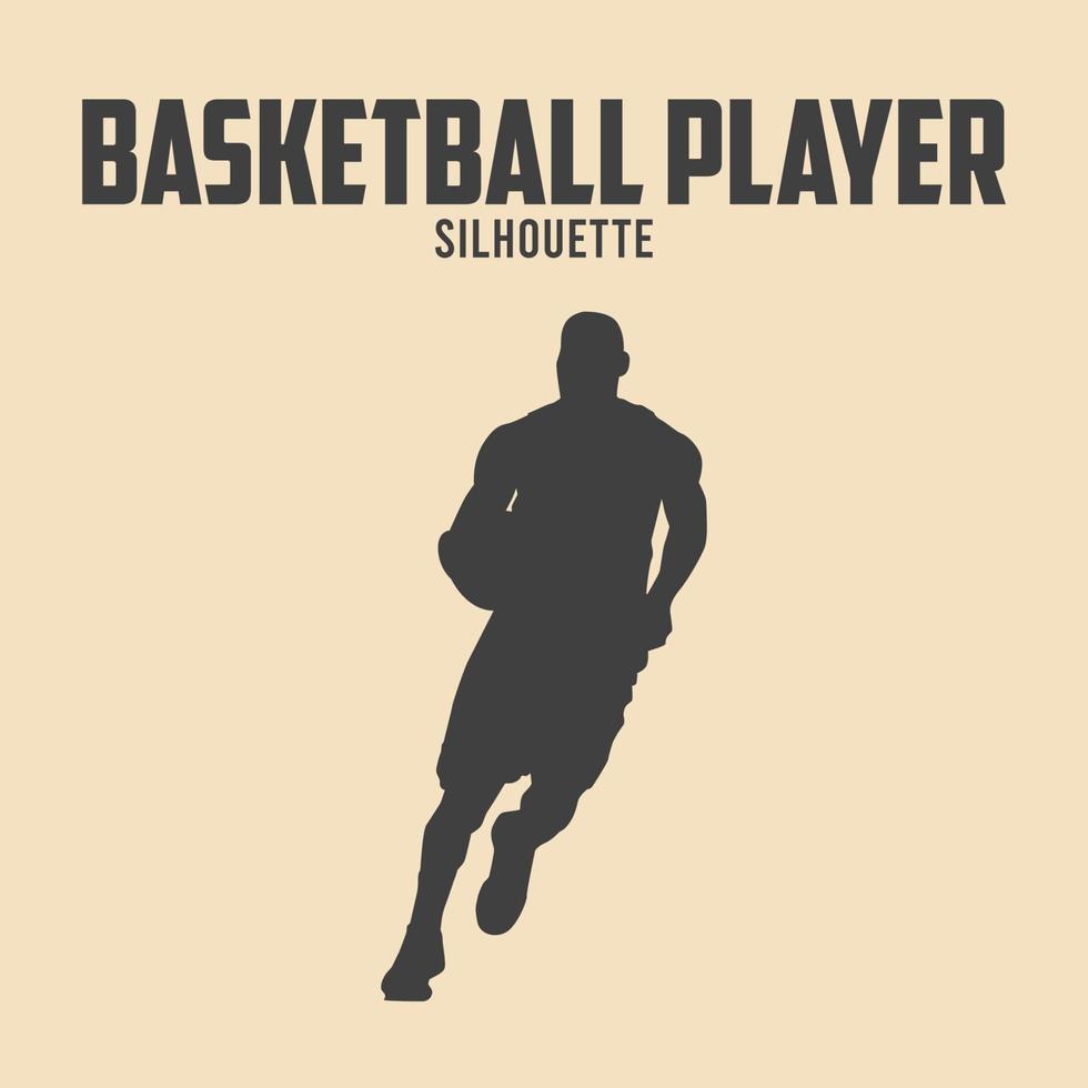 Basketball Silhouette Vector Stock Illustration 04