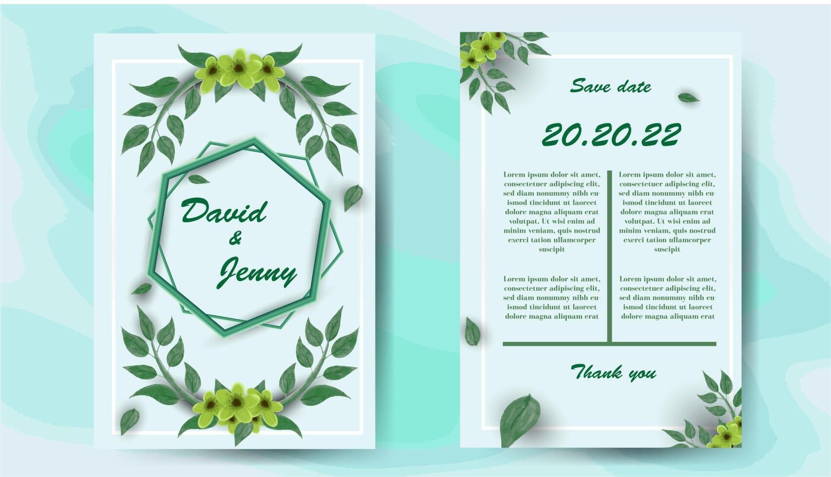 wedding invitation design free vector