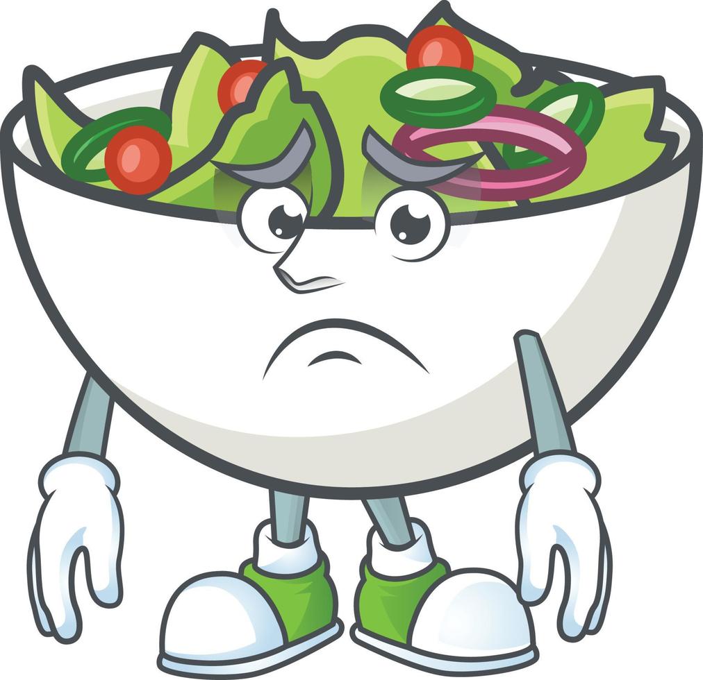 Salad In The a Bowl Vector